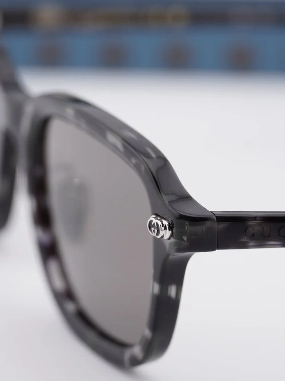 Gucci GG1948SK 002 Square Sunglasses - Grey Havana\ Grey